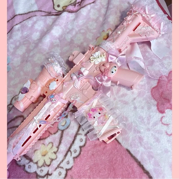 Pink Toy Gun Sanrio hello kitty mymelody Cosplay - Picture 6 of 8
